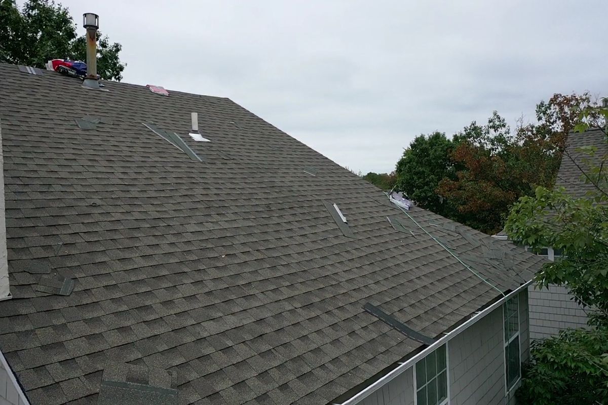 New GAF Timberline HDZ shingles on a Yardley home surrounded by mature trees
